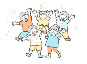 楽しそうな子供たちの画像
