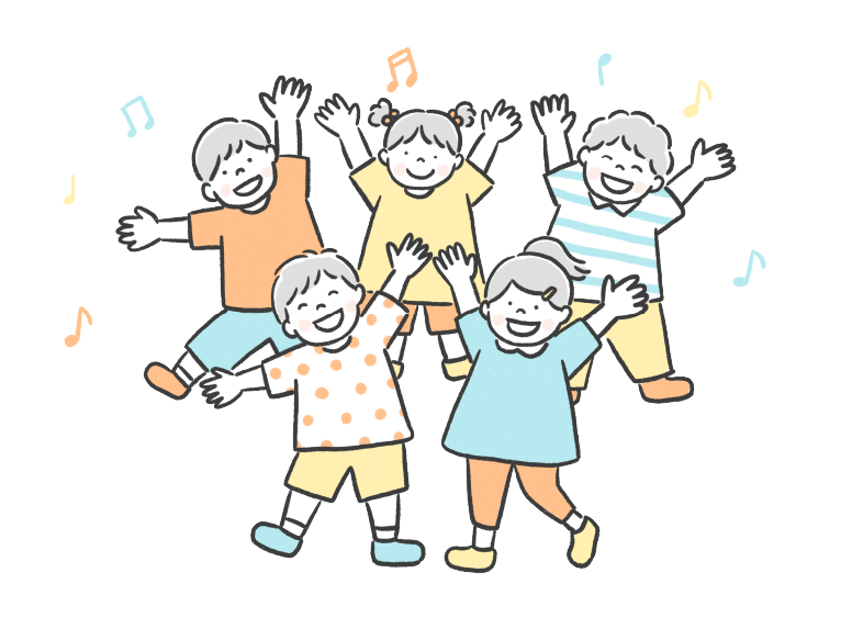 楽しそうな子供たちの画像